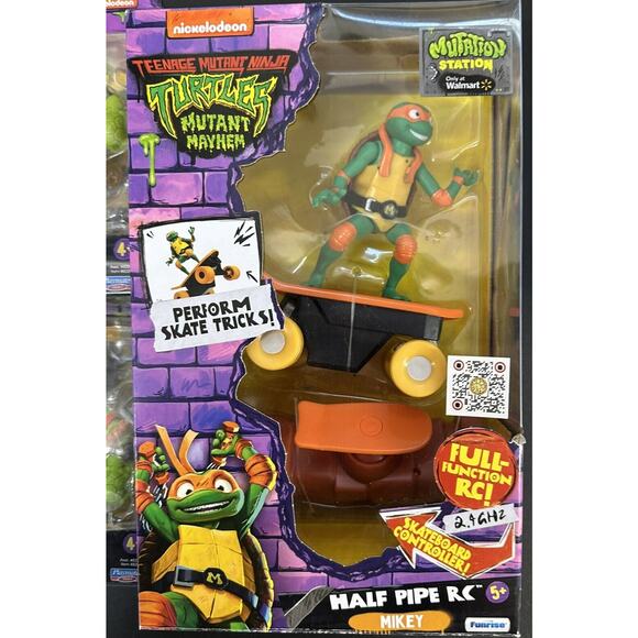 Teenage Mutant Ninja Turtles Lot Action Figures Mayhem Half‎ Pipe RC Skateboard - Picture 2 of 11